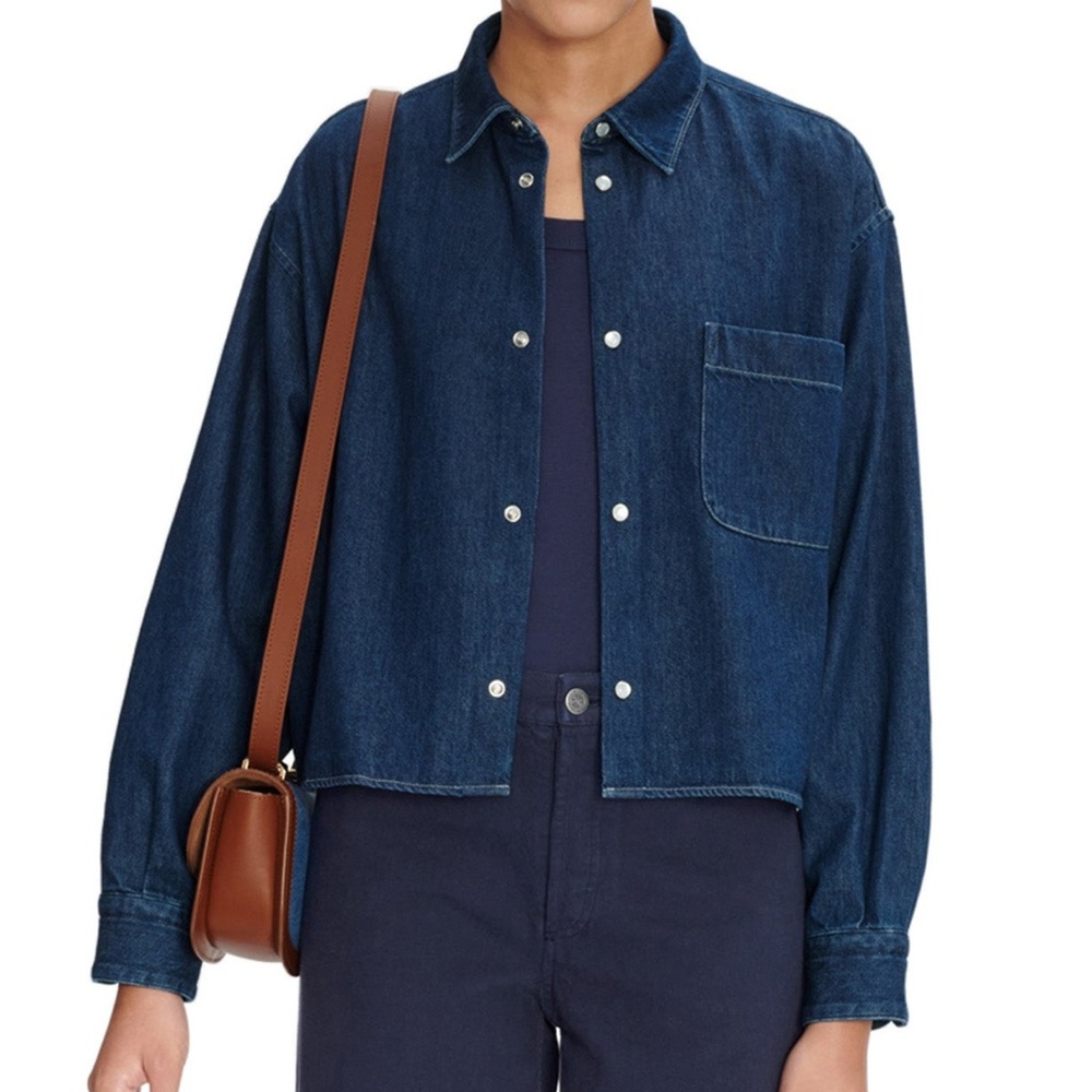 APC Samantha Denim Shirt in Washed Indigo